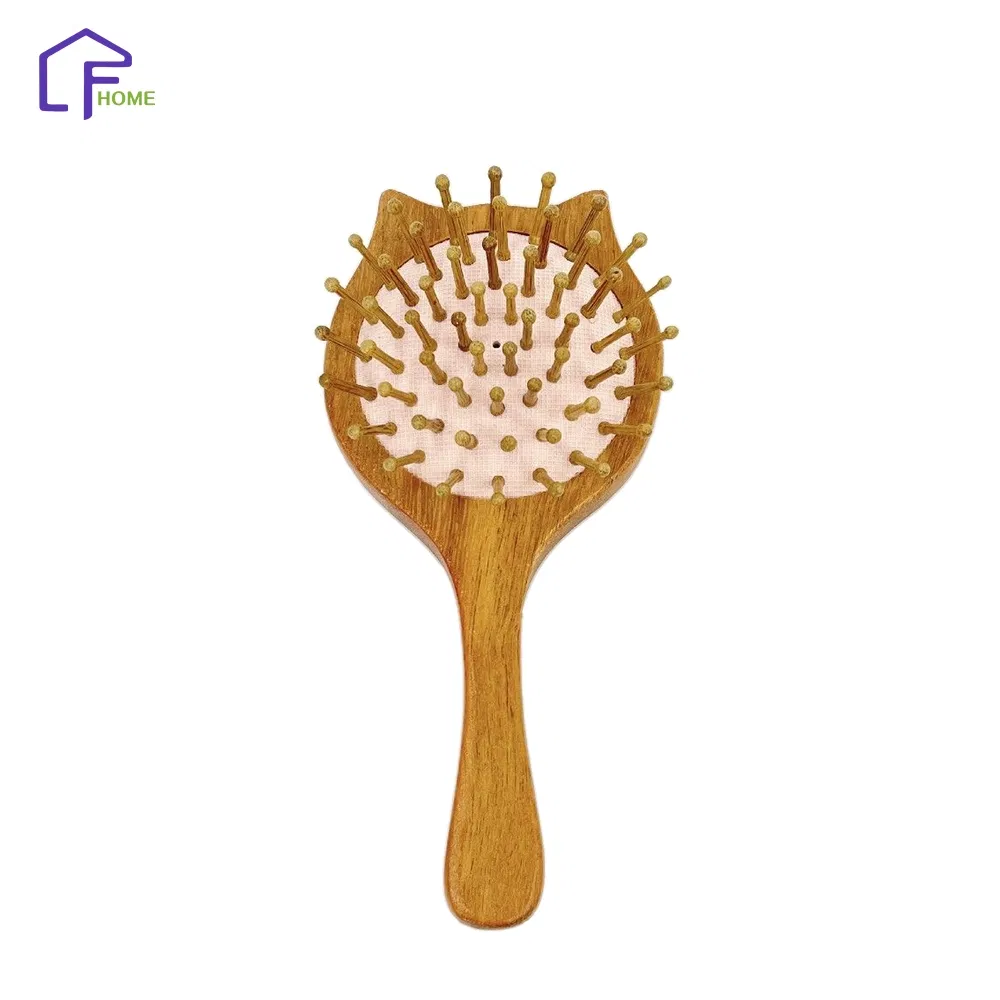 Natural Bristle Anti Static Massage Wooden Hair Brush