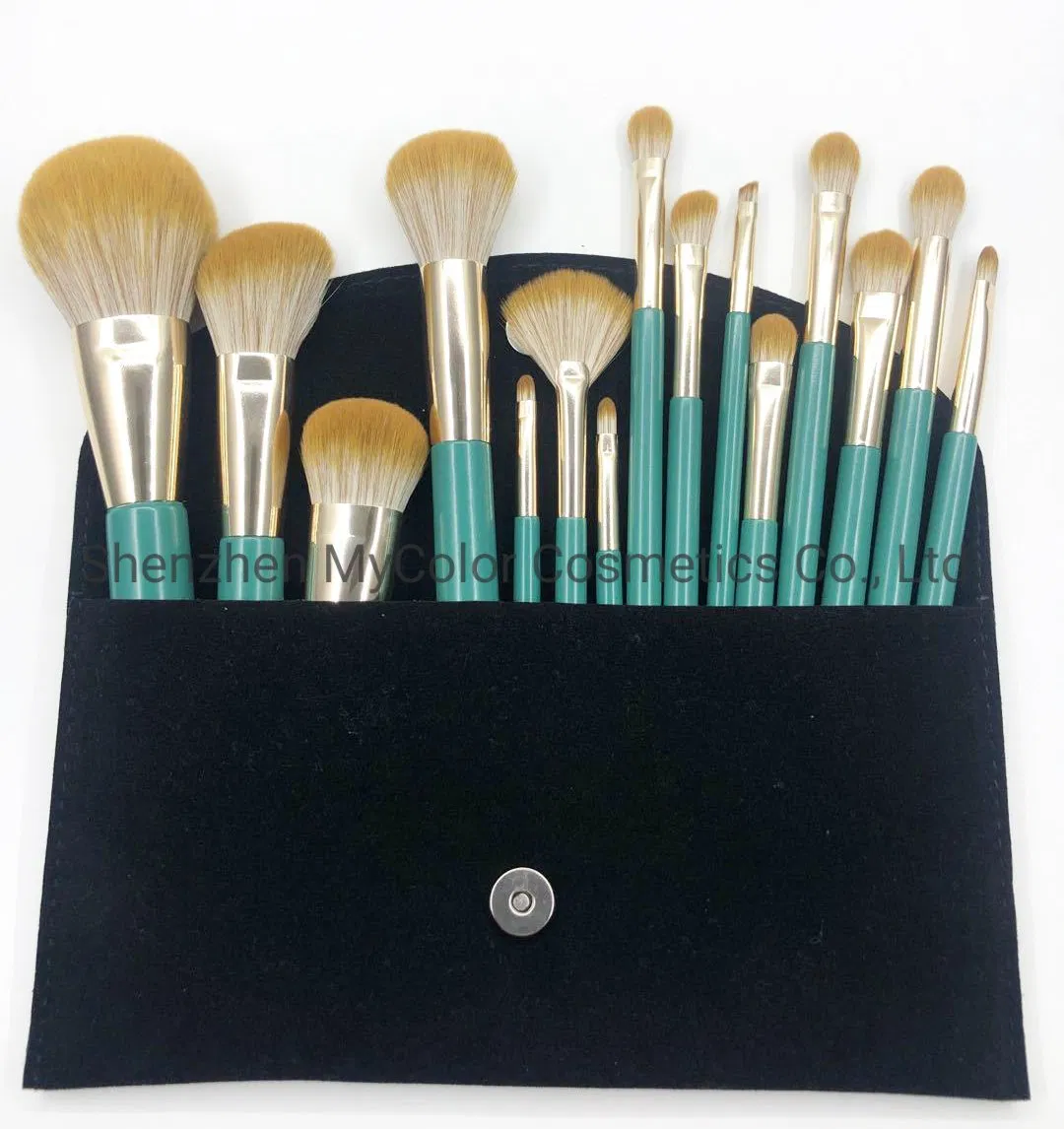 Luxury Makeup Bag Private Logo Kabuki Powder Eyeshadow Blush Makeup Brush Sets
