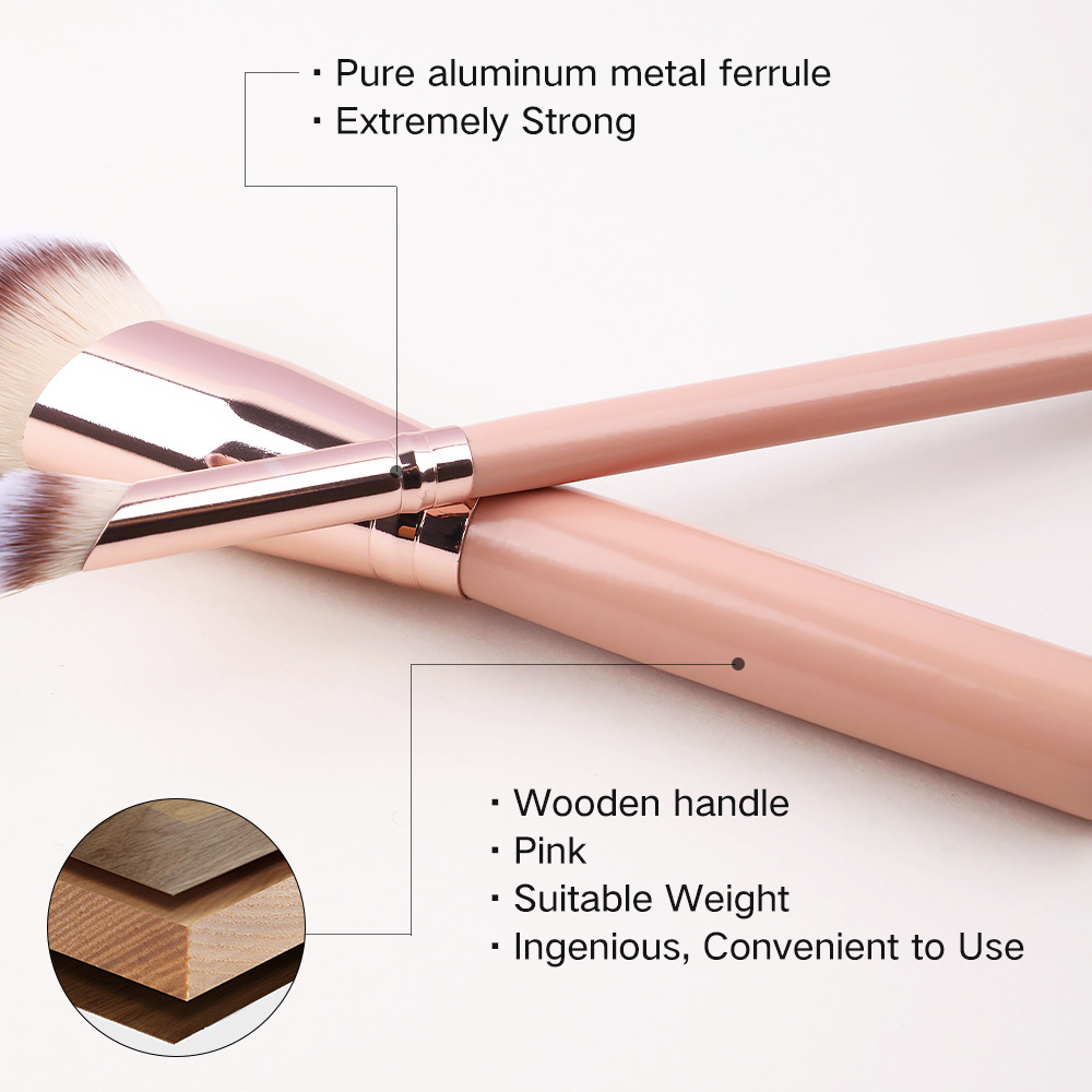 5pcs Factory Wholesale Cruelty-free Vegan Makeup Brush Set Essential synthetic makeup brush set