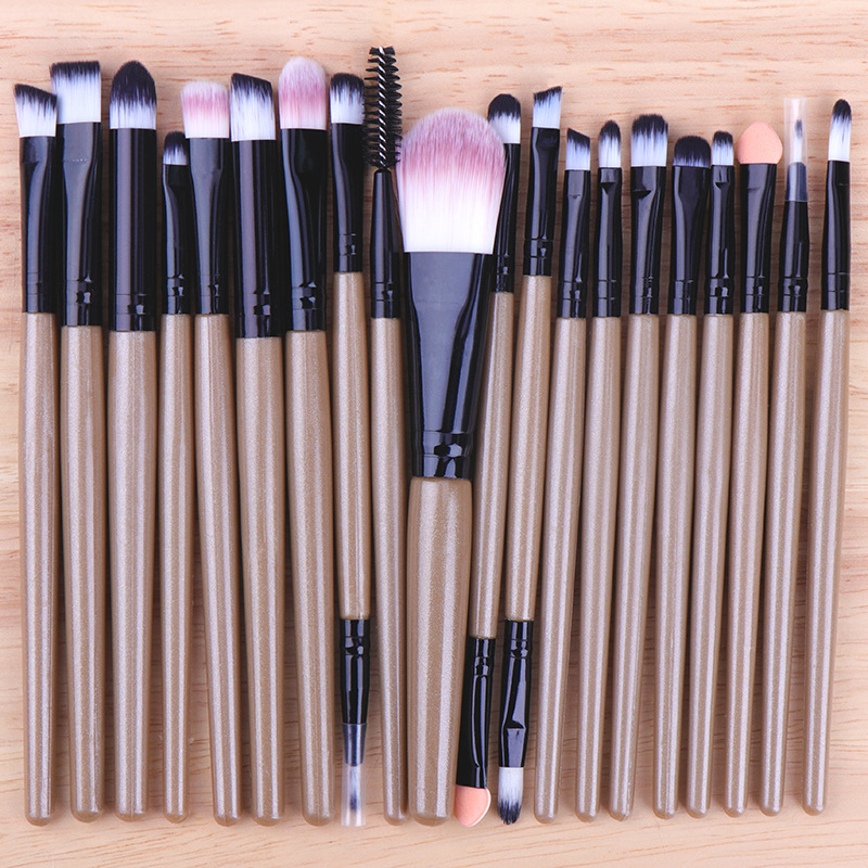 High Quality 20 Pcs Makeup Brush Set Private Label Wholesale Eyeshadow Tool Face Concealer Blush