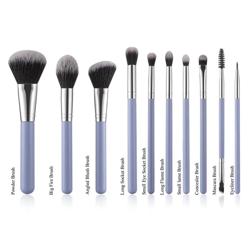 Synthetic Kabuki Cosmetics Brush Set Profile