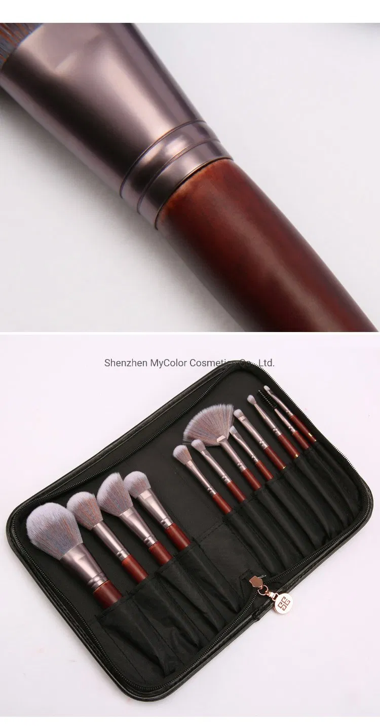 Hot Style Customized 12PCS Soft Vegan Hair Cosmetic Makeup Brushes Set