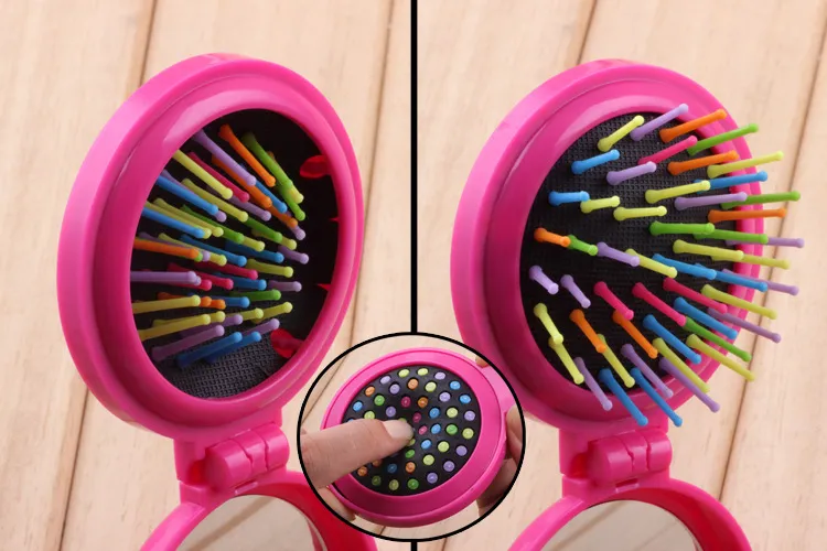 Folding Hair Brush Mirror 7