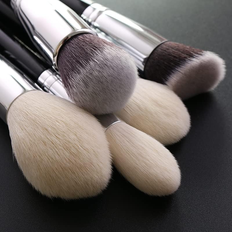 Lilywild Private Label Silver 10pcs Makeup Brush High End Make up Brush Unbranded Makeup Brush Set With Bag