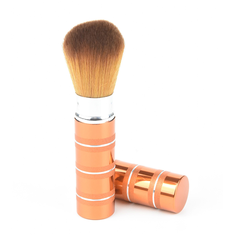 Popular Vegan Synthetic Hair Makeup Cosmetic Retractable Kabuki Brush
