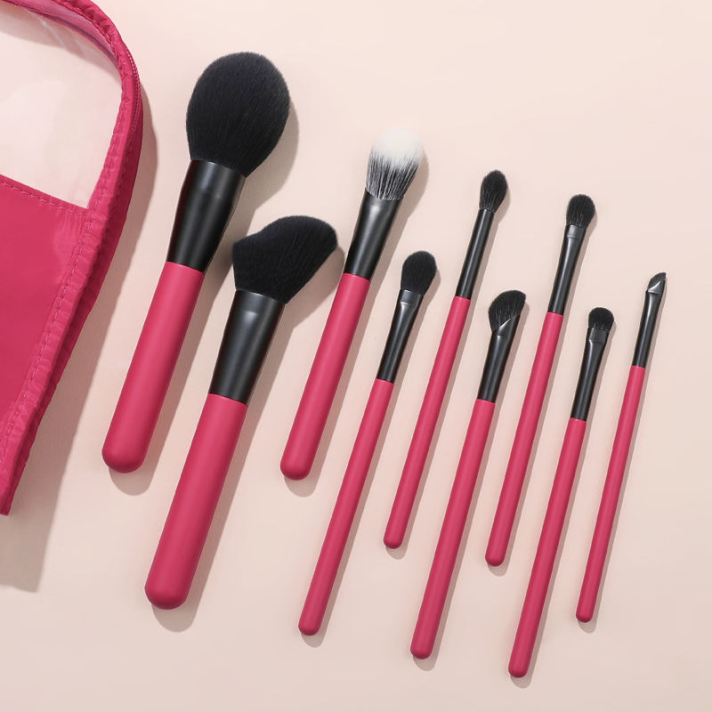 Makeup Brush Factory Wholesale Makeup Brush Set 9pcs Powder Blusher Foundation Eyeshadow Brush Professional Make up Tools