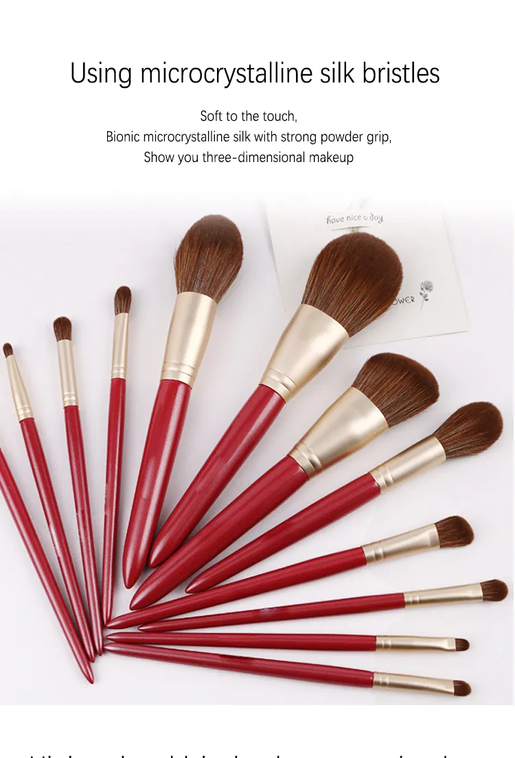 12 Piece Luxury Makeup Brush Set Private Label Makeup Brushes Set