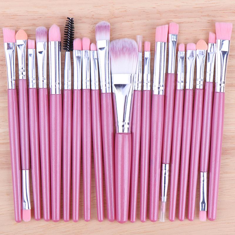 High Quality 20 Pcs Makeup Brush Set Private Label Wholesale Eyeshadow Tool Face Concealer Blush