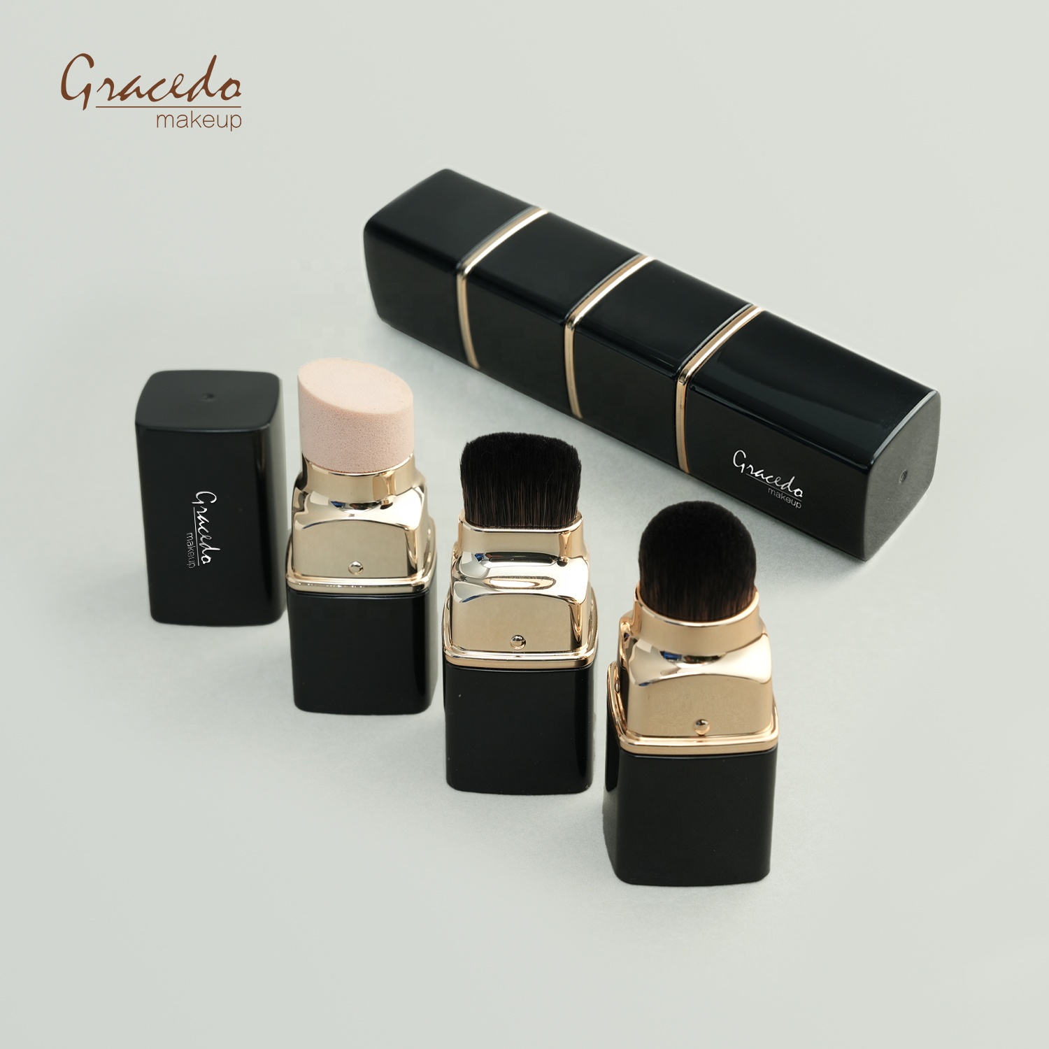 Gracedo Multi Functional Stretch Eco Friendly Material Portable Storage Makeup Brush Set for Travel and Business Trips