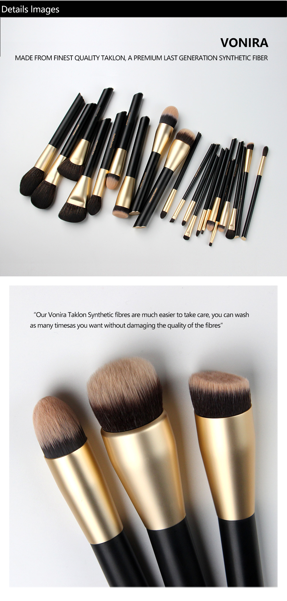 Pro Black Gold 22 Pcs Makeup Brush Set Powder Foundation Cosmetic Tool Set Pinceaux De Maquillage Custom Private Label