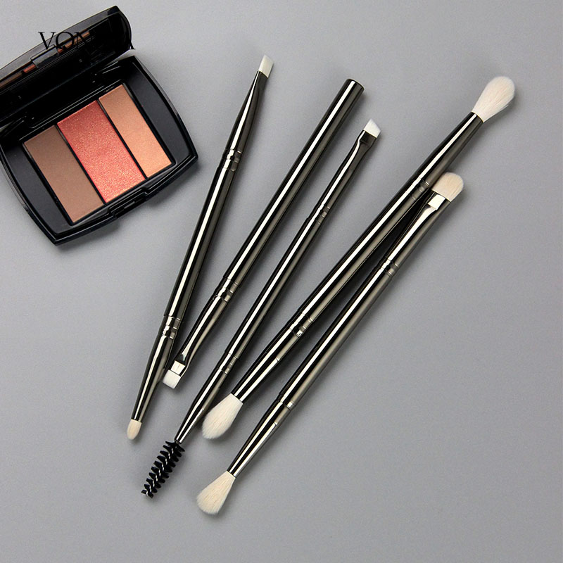 Vonira Beauty Factory New 10 Pieces Double Sided Luxury Faux Goat Hair Makeup Brush Set With Custom Private Label