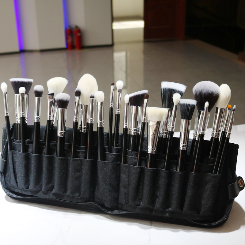25pcs Brush Make Set up Black Luxury Makeup Brush Set Kit Wholesale Wood Handle Private Label Foundation Cosmetic Brushes