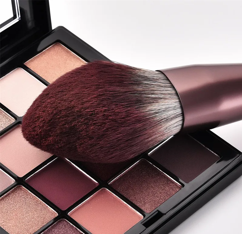 12PCS Vegan Makeup Cosmetic Brush Set with Folding Bag