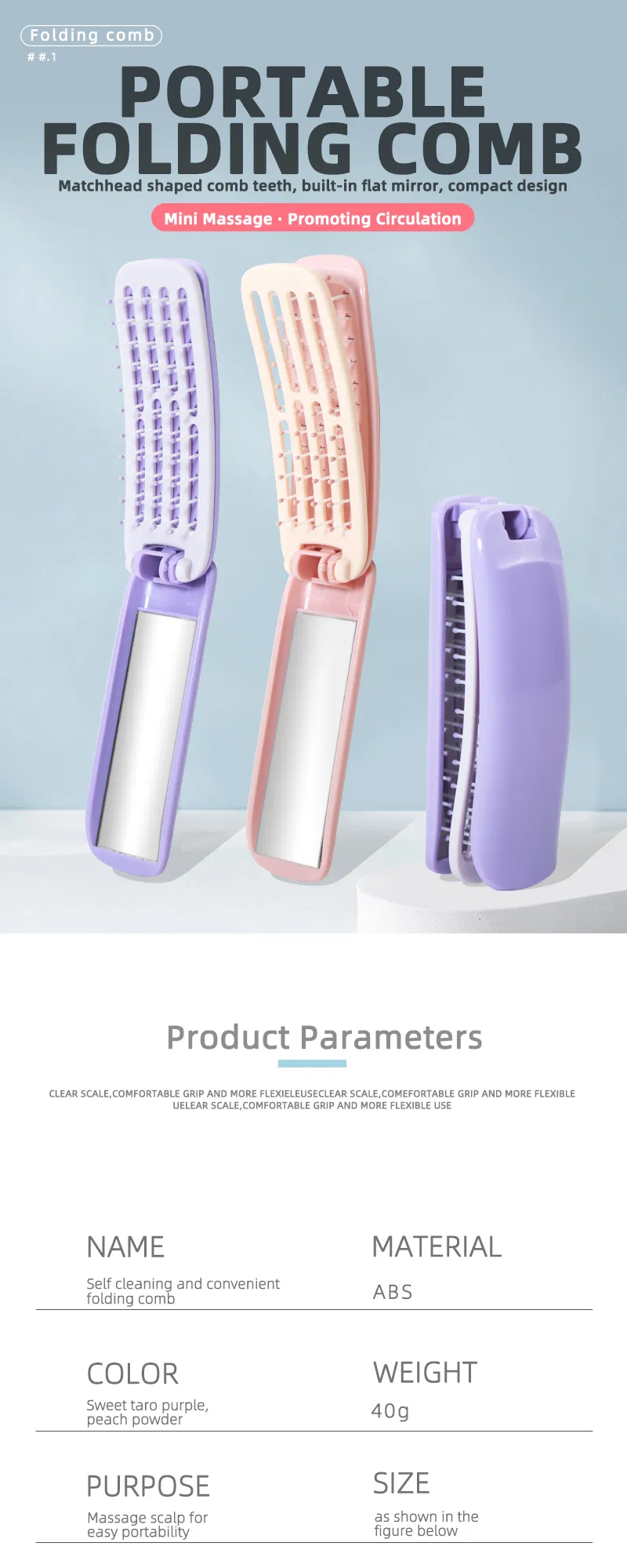 Folding Hair Brush