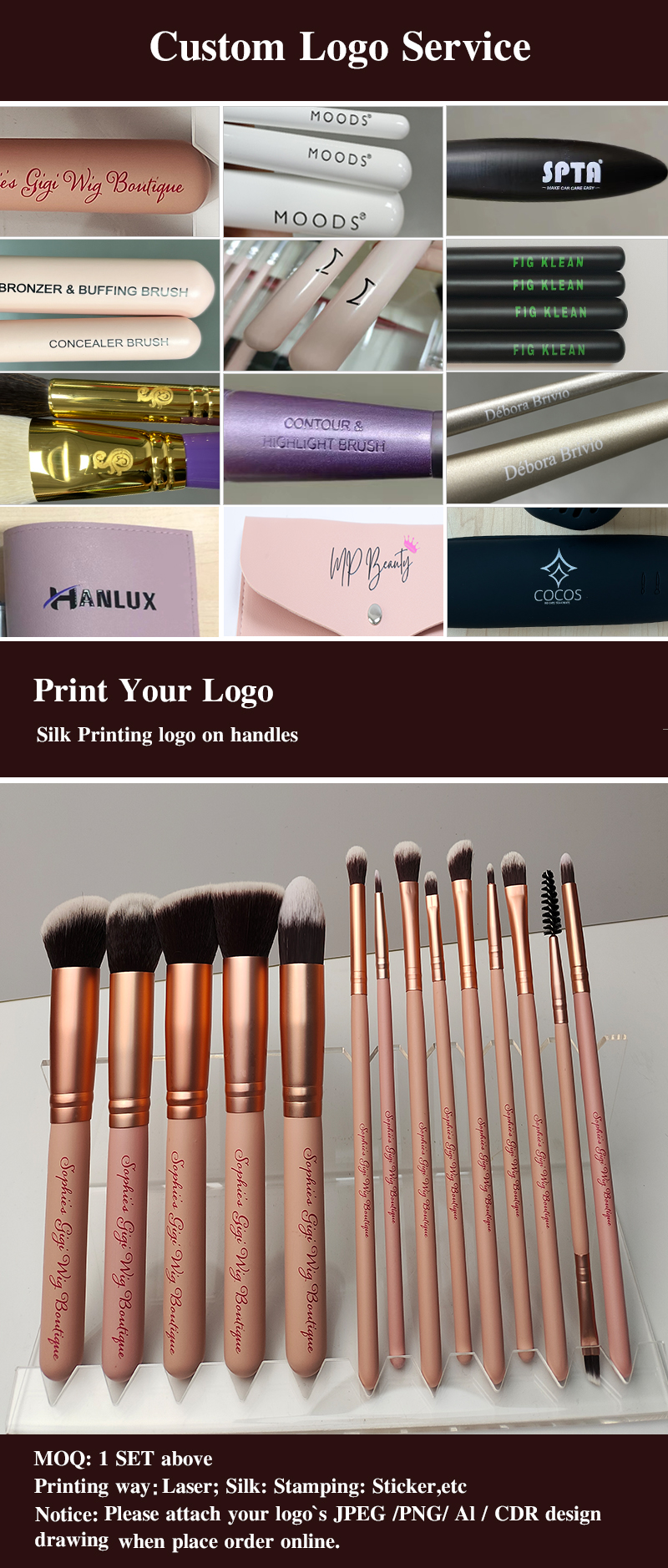 Brushes display