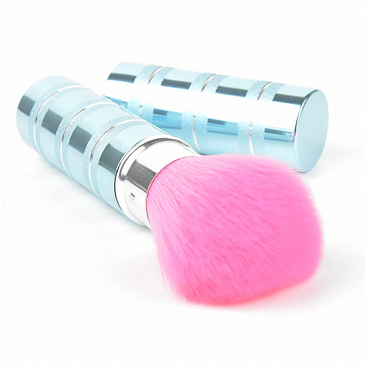 Popular Vegan Synthetic Hair Makeup Cosmetic Retractable Kabuki Brush