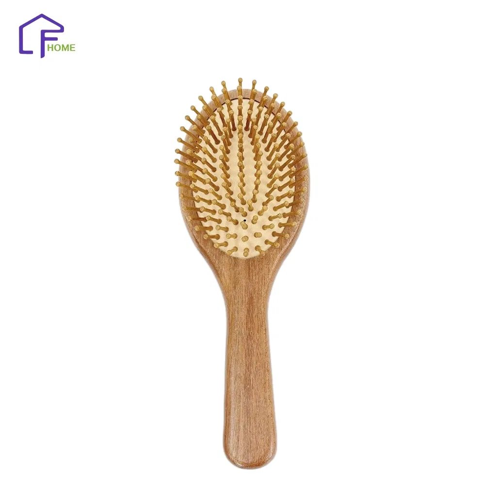 Natural Bristle Anti Static Massage Wooden Hair Brush