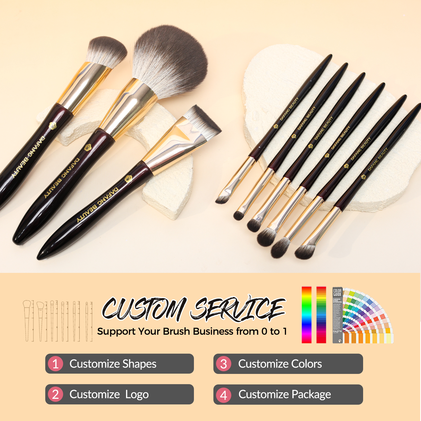 Private Label Customized Cosmetic Brushes