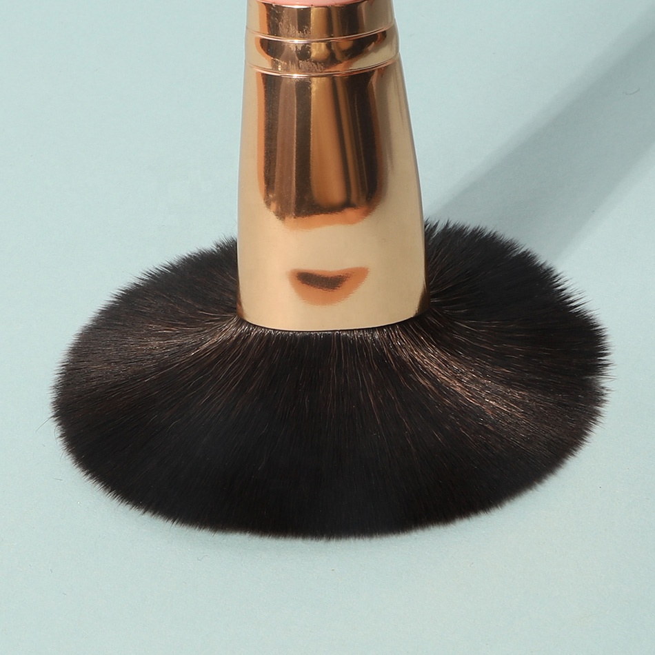 High Quality Travel Custom Logo 10pcs Vegan Makeup Brush Set Private Label Pink Eye Makeup Brushes with Eye Shadow