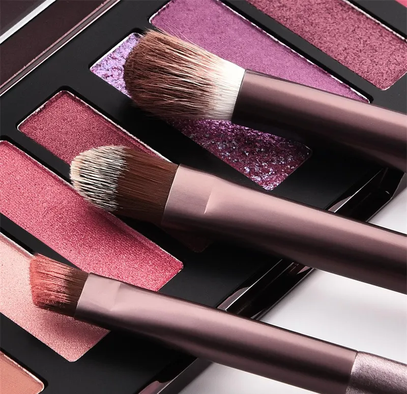 12PCS Vegan Makeup Cosmetic Brush Set with Folding Bag