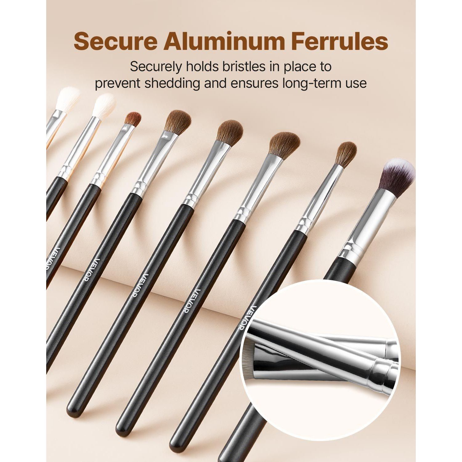 34 Pcs Soft Bristle Makeup Brush Set Foundation Blending Eyeshadow Face And Eyes Tools