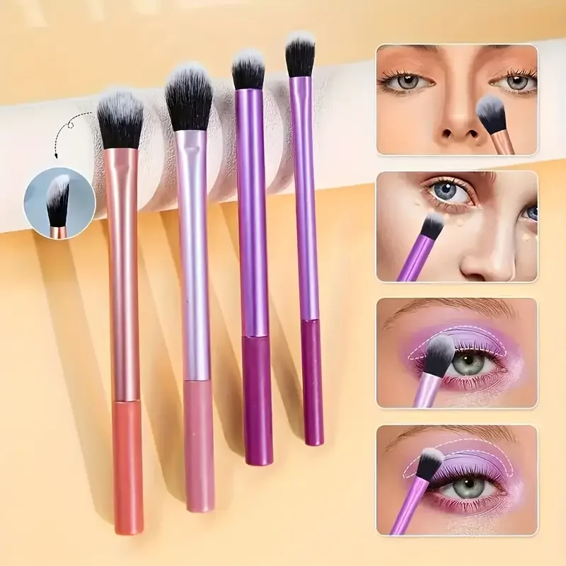 8pcs/set Makeup Brush Kit Soft Synthetic Hair Make up Brushes Foundation Blush Eyeshadow Cosmetic Makeup Tools