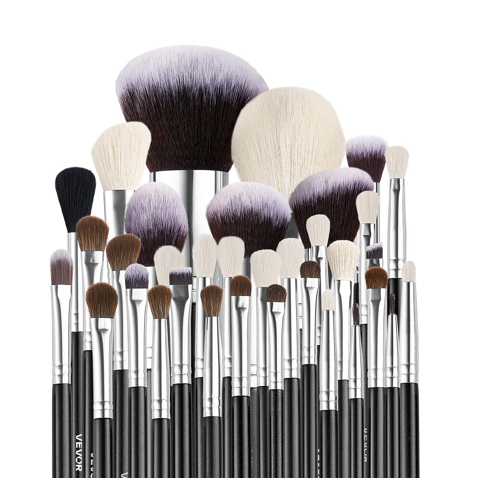 34 Pcs Soft Bristle Makeup Brush Set Foundation Blending Eyeshadow Face And Eyes Tools