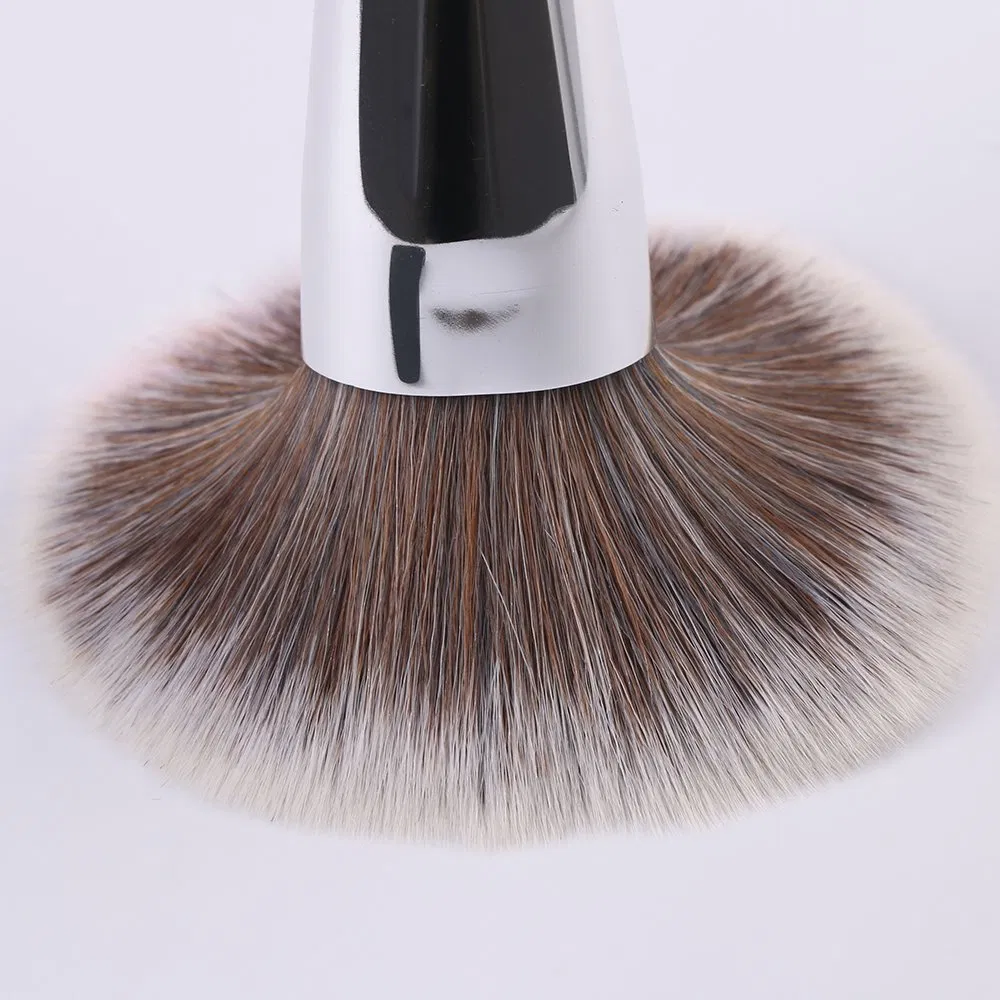 Customized OEM Manufacturer 7PCS Foundation Buffing Vegan Professional Private Label Black Makeup Cosmetic Brushes Set