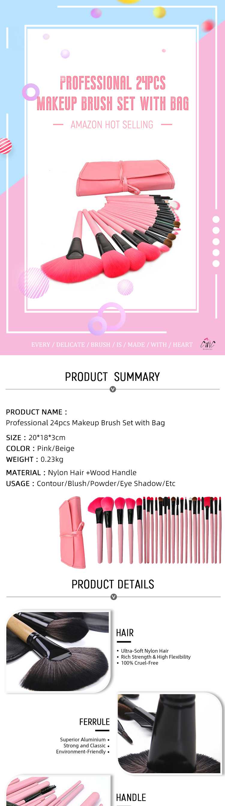 Makeup Brush Set Details