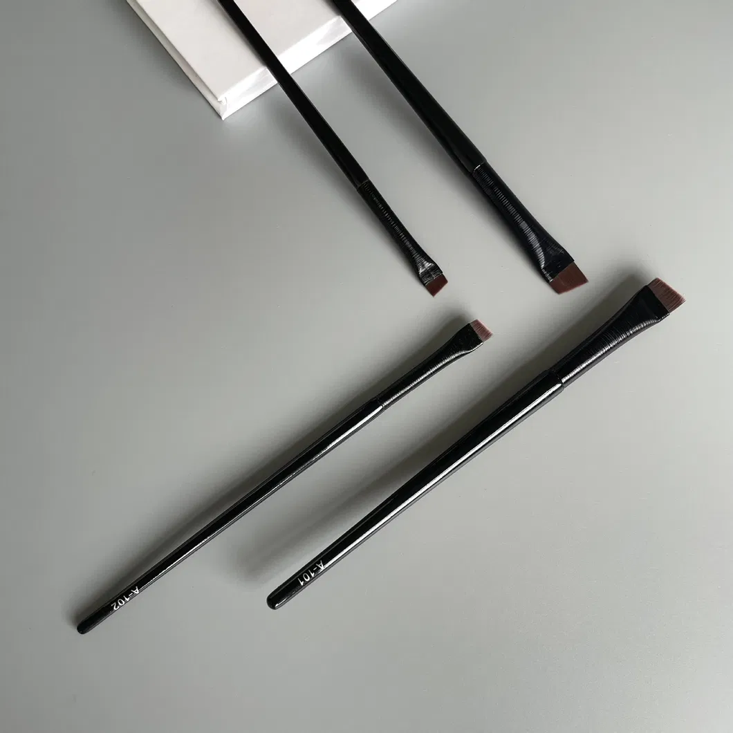 Wholesale Eyebrow Eyeliner Brush Angled Flat Eyebrow Comb Professional Beauty Makeup Brush for Lash Eye Brow Brush