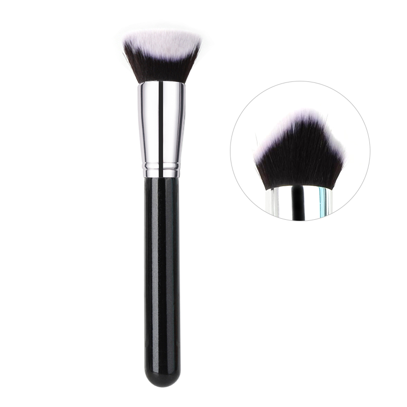 40 Style High Quality Vegan Synthetic Hair Wood Handle Black Makeup Brushes Cosmetic Custom Private Label Makeup Brush Set
