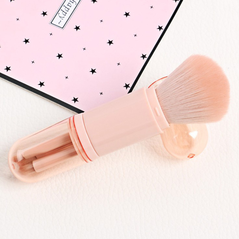 Gmagic Fashion Travel Makeup Brush Set Private Label Custom Logo 4pcs Foundation Mini Makeup Brush Set for Cosmetic