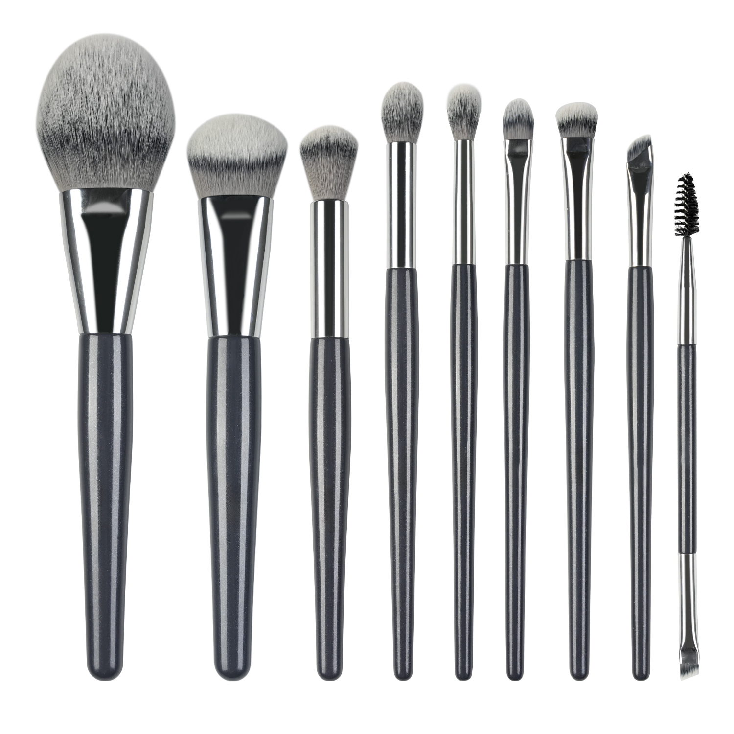 YM Factory Luxury Glitter Makeup Brush Set Professional Eco-Friendly Cosmetic Brushes Customizable Face &amp; Eye Brush Collection