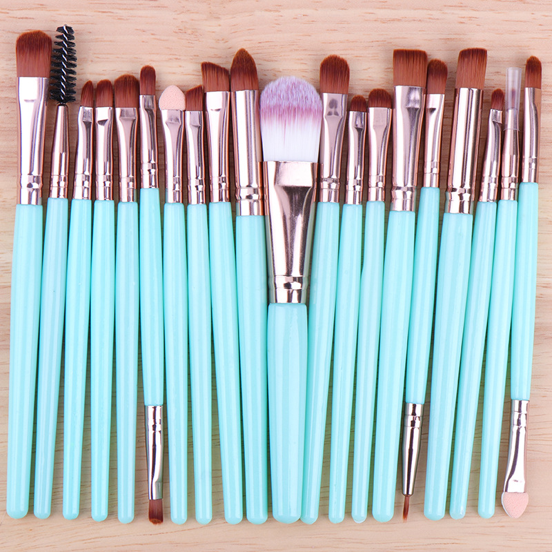 High Quality 20 Pcs Makeup Brush Set Private Label Wholesale Eyeshadow Tool Face Concealer Blush