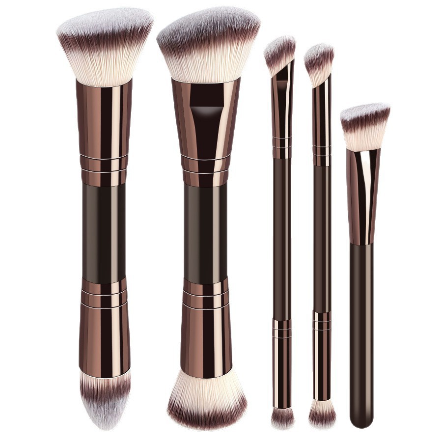 European American Cross-border Dual-head Makeup Brush Set Cushion Foundation Loose Powder Brushes 17-piece Zhejiang-made Beauty