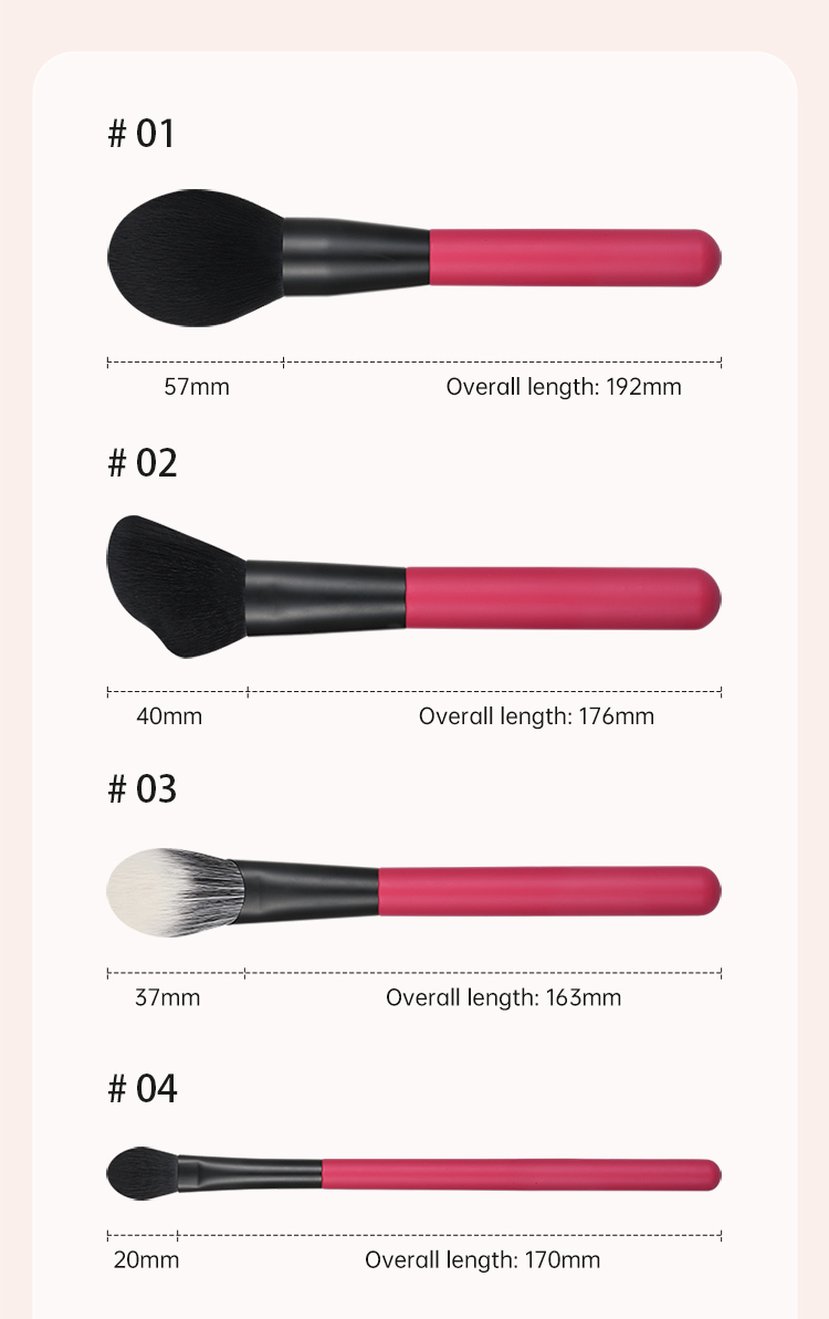 Makeup Brush Factory Wholesale Makeup Brush Set 9pcs Powder Blusher Foundation Eyeshadow Brush Professional Make up Tools