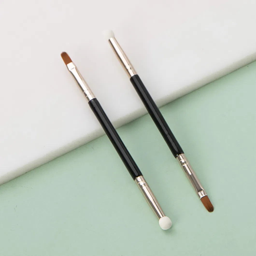 Wholesale Eyebrow Eyeliner Brush Angled Flat Eyebrow Comb Professional Beauty Makeup Brush for Lash Eye Brow Brush