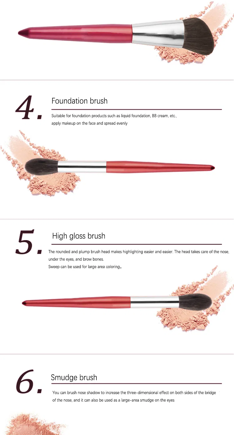 12 Piece Luxury Makeup Brush Set Private Label Makeup Brushes Set