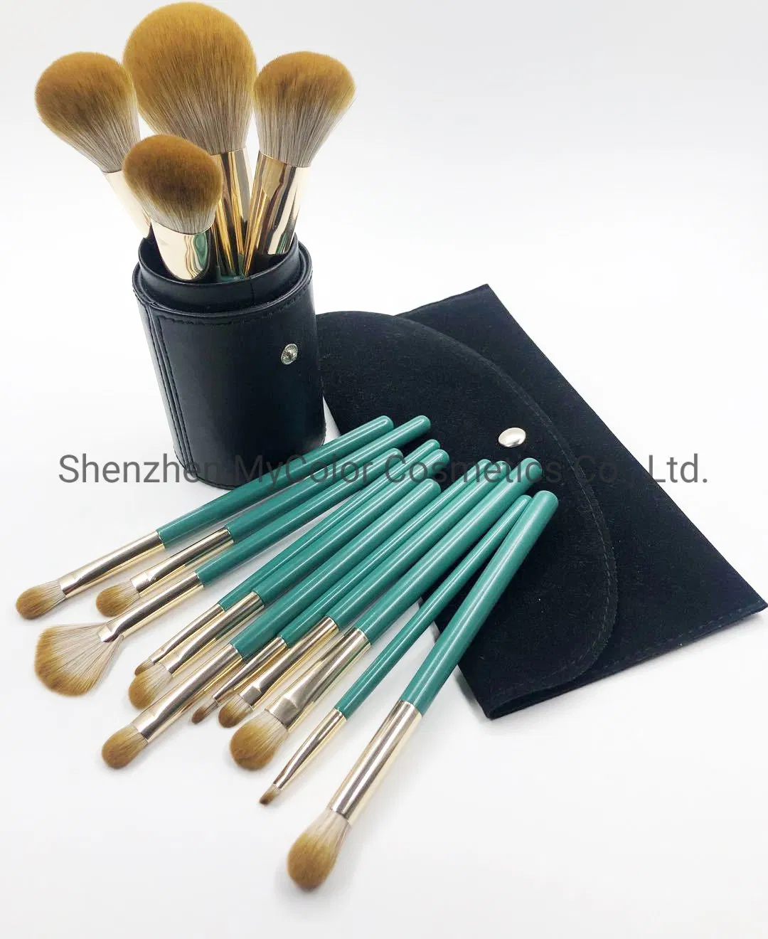 Luxury Makeup Bag Private Logo Kabuki Powder Eyeshadow Blush Makeup Brush Sets