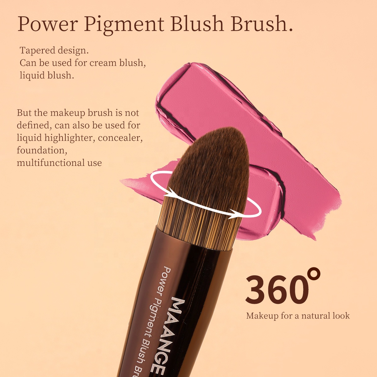 MAANGE Professional Makeup Brush Wholesale Customized Logo 21pcs Synthetic Vegan Professional Facial Makeup Brush Set