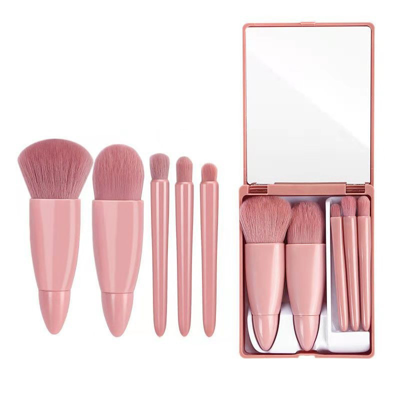 5Pcs Makeup Brushes Tool Set Cosmetic Powder Eye Shadow Foundation Blush Blending Soft Fluffy Make up Brush