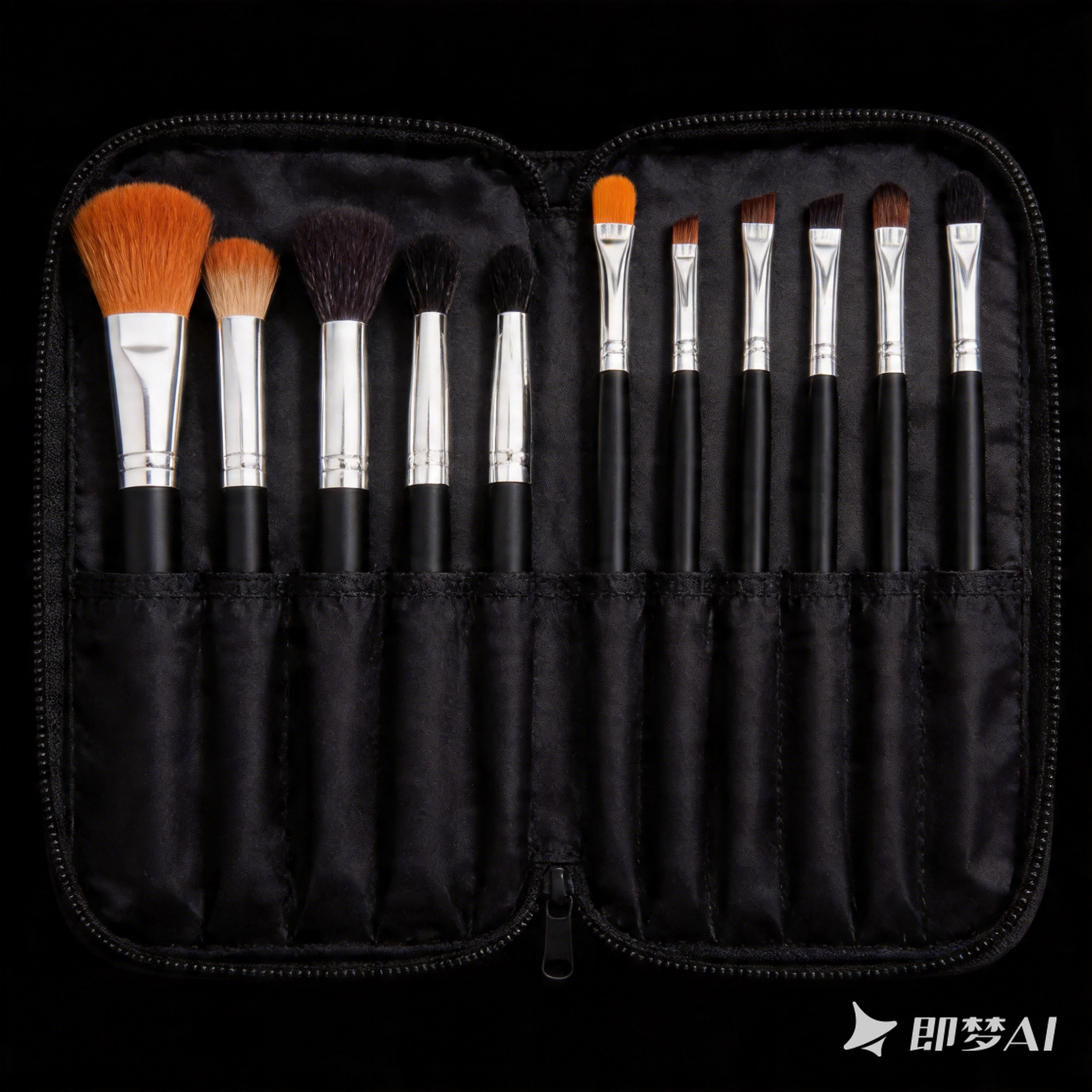 Luxury Shiny Diamond Makeup Brushes Set Flat Foundation Powder Makeup Brush