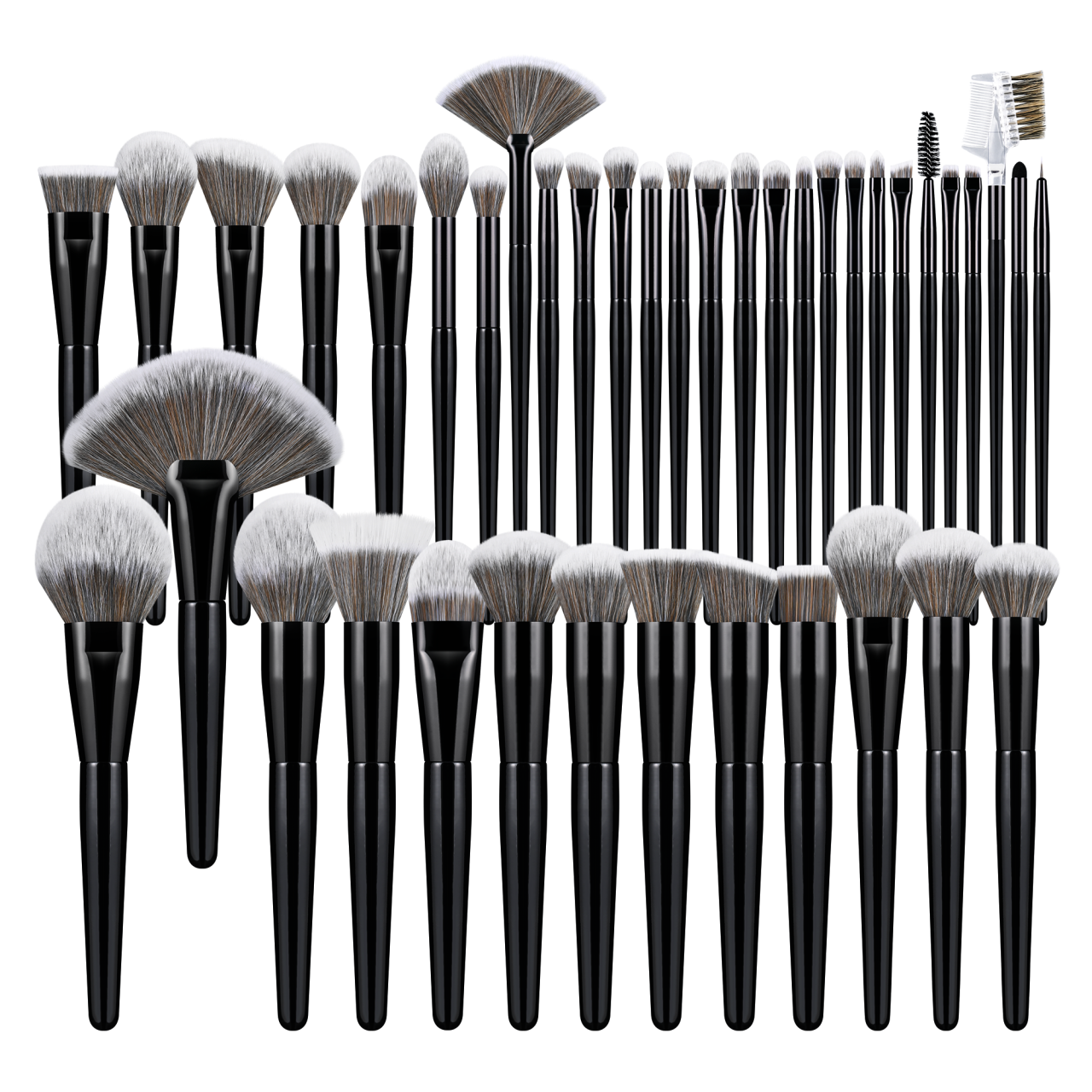 BEIYALI Hot Sale Customized Private Label Synthetic Hair Luxury Professional Wholesale Foundation Cosmetic Makeup Brush Sets
