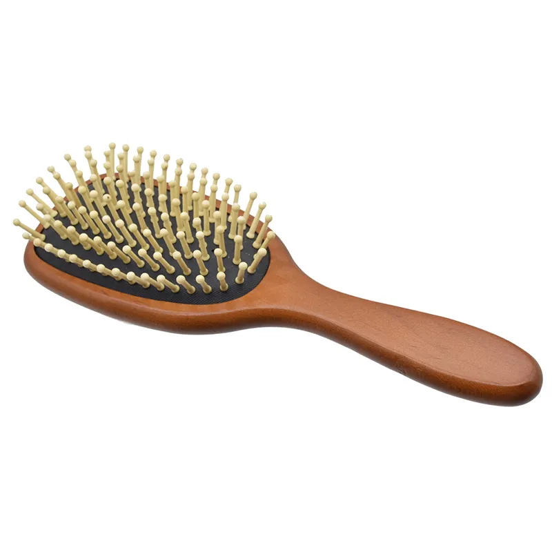 Boar Bristle Hair Brush Natural Beech Comb Hairbrush Massage Brushes