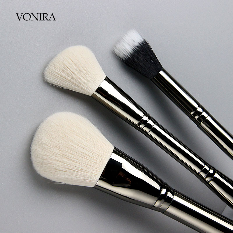 Vonira Beauty Factory New 10 Pieces Double Sided Luxury Faux Goat Hair Makeup Brush Set With Custom Private Label