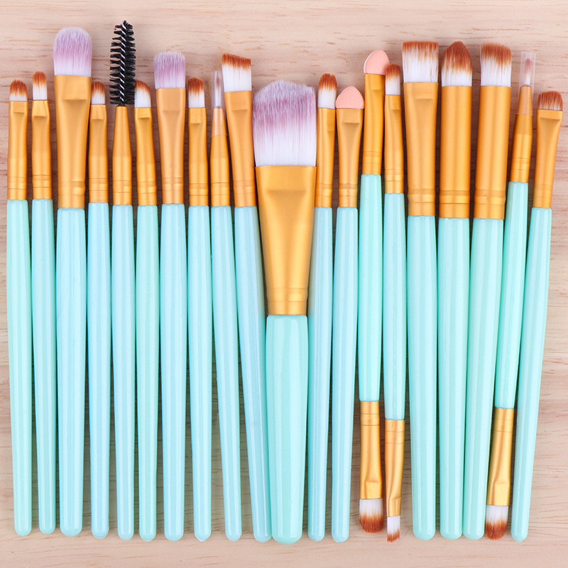 High Quality 20 Pcs Makeup Brush Set Private Label Wholesale Eyeshadow Tool Face Concealer Blush