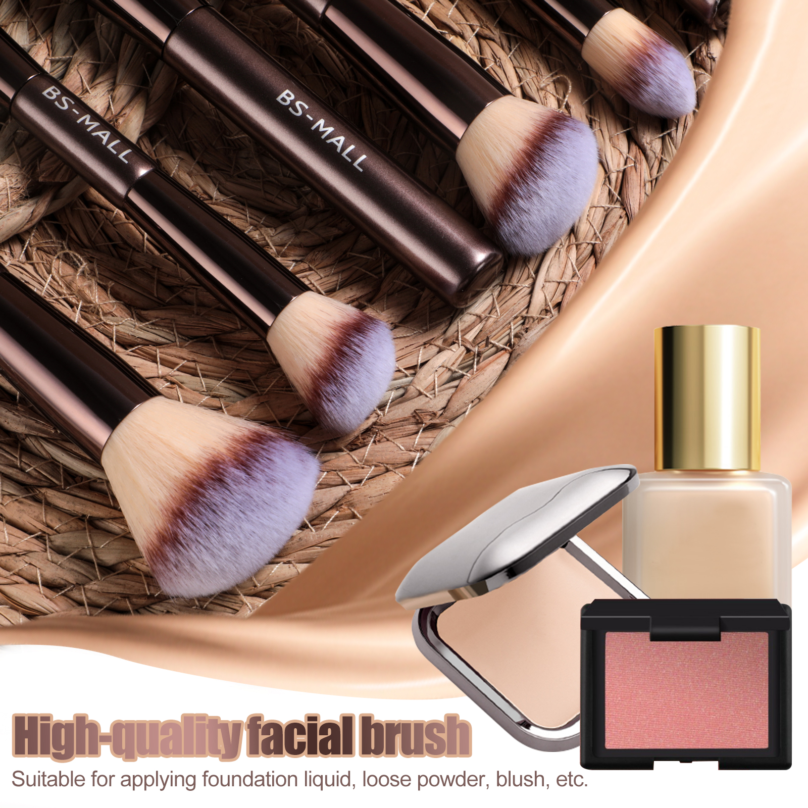 Professional Double Ended Makeup Brush Set Custom Logo Vegan Multi Functional Cosmetic Tools Foundation Powder Brushes Wholesale