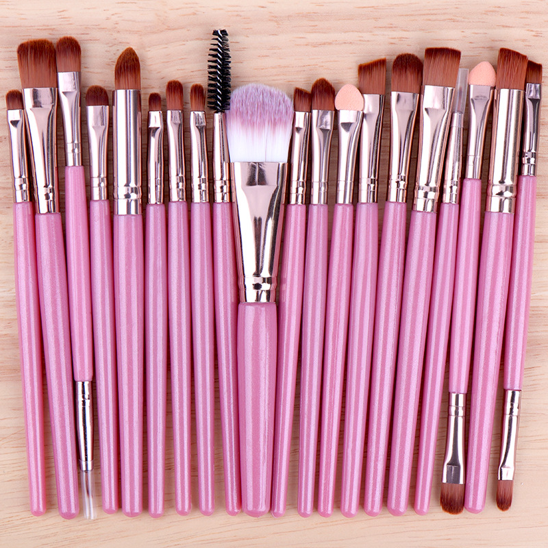 High Quality 20 Pcs Makeup Brush Set Private Label Wholesale Eyeshadow Tool Face Concealer Blush