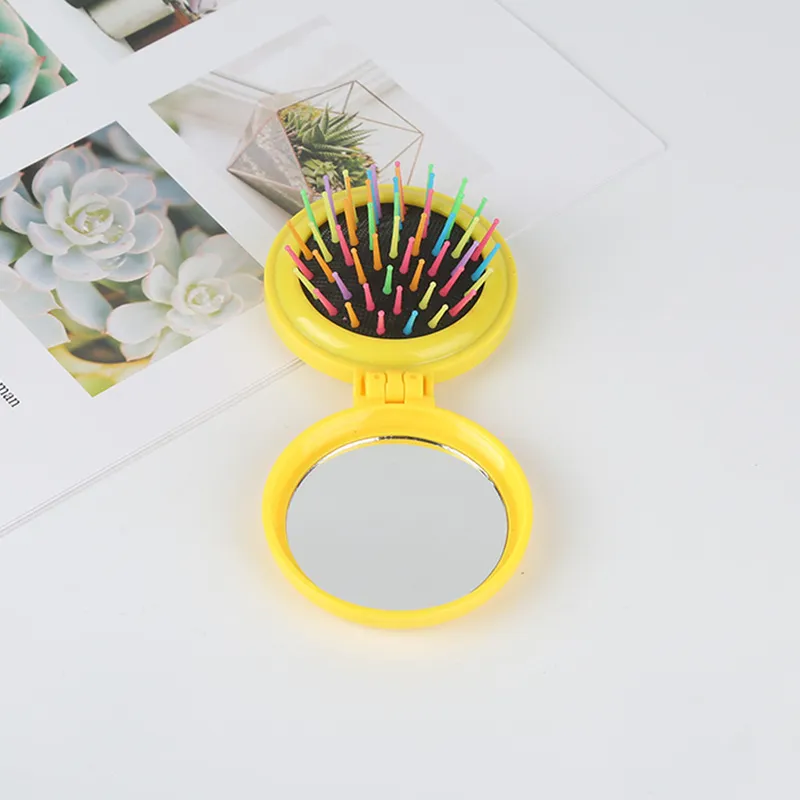 Folding Hair Brush Mirror 10