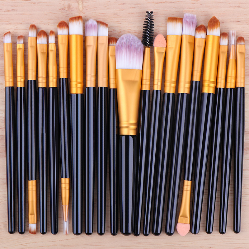 High Quality 20 Pcs Makeup Brush Set Private Label Wholesale Eyeshadow Tool Face Concealer Blush